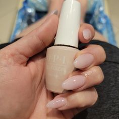 Nails Inspiration Opi, Nails With Bubble Bath Polish, Almond Shape Nails Bubble Bath, Wedding Nails Bubble Bath, Opi Gel Polish Bubble Bath, Wedding Nails Opi Gel, Gel X Neutral Nails, Opi Bubble Bath Nail Polish, Opi Bubble Bath Gel Nails