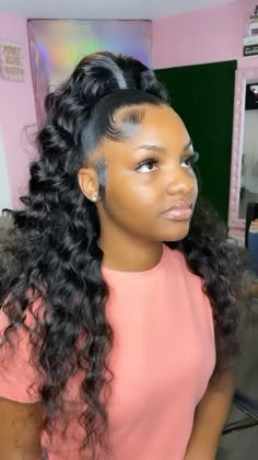 Hairstyles For Black Women Half Up, Half Up Half Down Hairstyles Black, Up Down Sew In Weave, Half Up Half Down Hair Styles Black, Half Up Half Down Hairstyles With Weave, Up Down Ponytail Hairstyles Weave, Half Up Half Down Hair Black Women Wuick Weave, Up And Down Ponytail Black Women, Half Up Hairstyles For Black Women