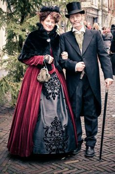 Charles Dickens Festijn Deventer 2013. Victorian Christmas Outfit, Winter Costume