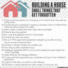 a poster with instructions on how to build a house for small things that get forgotten