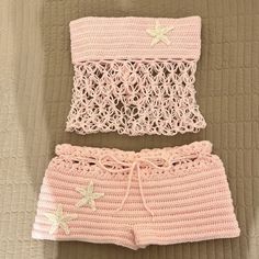 Cuties,demure,mindful Crochet Ideas Clothes Summer, Crochet Two Piece Set, Crochet Summer Outfits, Crochet Two Piece Outfit, Crochet Set Outfit, Crochet Summer Set, Mode Crochet, Crochet Clothing And Accessories, Crochet Fashion Patterns