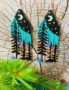 Fringe Beaded Earrings, 15 Aug, Seed Beading, Beaded Earrings Patterns, Beading Projects, Earring Patterns, Seed Bead Jewelry