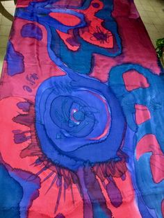 For many more hand-painted huge silk scarves visit:  https://www.etsy.com/il-en/shop/WideBrimLady?ref=seller-platform-mcnav&page=2#items This one of a kind, giant silk scarf will be so useful for you, on top of the usual usages of scarves: as a rich "jewelry" when you go for the monochromatic outfit, as a headcover to protect your hair-do from the fierce wind, as a "temperature regulating" backup when flying, as S.O.S aid in your purse when air conditioning is out of control, and generally, it is so light that it takes no place in your purse, so you can carry it with you just to be on the safe side. And at the same time, its size is large enough for you to wear it as many different items: as a skirt, as a dress, and as a vest. This huge silk scarf is 80''x 35'' or 200x90cm. It is 100% pure Artistic Hand Painted Silk Scarf, Artful Hand-painted Silk Scarf, Artistic Purple Silk Scarves, Artistic Purple Silk Scarf, Bohemian Silk Scarf For Artistic Expression, Scarf Packaging, Silk Stoles, Large Silk Scarf, Monochromatic Outfit