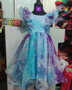 Frocks For Kids, Cotton Frocks, Kids Frocks Design, Kids Dress Wear, Kids Dress Patterns