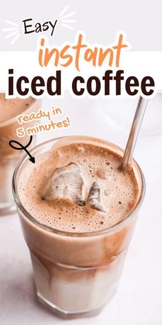 an easy instant iced coffee recipe in 3 minutes