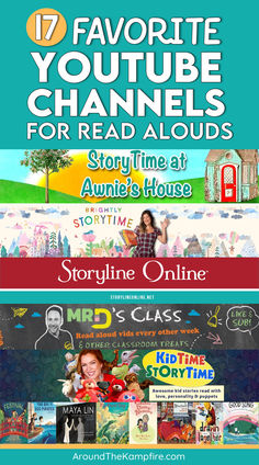 YouTube channels with read alouds for teachers to use in the classroom.