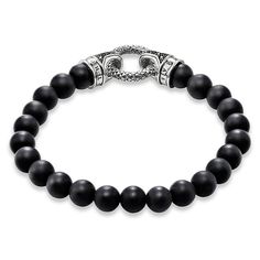 Thomas Sabo Bracelet with honed obsidian beads and a skull accent bead with black pave cubic zirconiaThomas Sabo Sterling SilverHoned ObsidianSignature Packaging Thomas Sabo Bracelet, Black Skull, Skull Bracelet, A Skull, Black Skulls, Thomas Sabo, Cute Jewelry, Silver Bracelets, Sterling Silver Bracelets