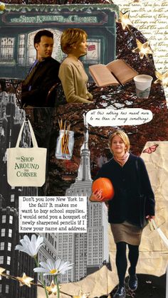 the collage shows two people, one holding an orange ball and another looking at something