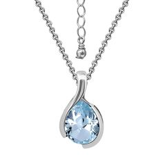 Add this stylish Aleure Precioso Sterling Silver Pear Shaped Gemstone Pendant Necklace to your jewelry collection. Click on this JEWELRY & WATCHES GUIDE to learn about fit, styles, materials and more! Add this stylish Aleure Precioso Sterling Silver Pear Shaped Gemstone Pendant Necklace to your jewelry collection. Click on this JEWELRY & WATCHES GUIDE to learn about fit, styles, materials and more! FEATURES Pendant dimensions: 16mm X 9mm Chain length: 18 in. + 2 in. extender Metal: sterling silver Plating: sterling silver Chain type: cable Clasp: spring-ring Finish: polished Nickel free Packaging: pouchSTONE DETAILS Stone type: garnet, blue topaz, amethyst Center stone weight: 1 5/8 ct., 1 3/8 ct., 1 1/4 ct. Center stone size: 9mm x 7mm Shape: pear Setting: bezel Gemstones may have been tr Gemstone Pendant Necklace, Gemstone Necklace Pendant, Sterling Silver Chain, Spring Rings, Polished Nickel, Pear Shaped, Gemstone Pendant, Sterling Silver Chains, Blue Topaz