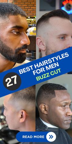 Check out these 27 top buzz cut hairstyles for men. Simple, stylish, and low-maintenance – perfect for any occasion. #BuzzCut #MensHairstyles #ShortHair Men Buzz Cut, Buzz Cut For Men, Best Hairstyles For Men, Hairstyle For Men, Men Hairstyles