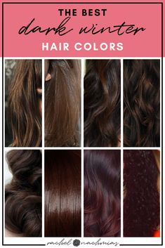 Winter Undertone Hair Color, Winter Colors Hair, Deep Hair Color, Winter Tone Hair Color, Deep Winter Balayage, Hair Color For Winter Palette, Cool Winter Hair Color Shades, Deep Winter Personal Color, Hair Colors For Deep Winter Skin Tone