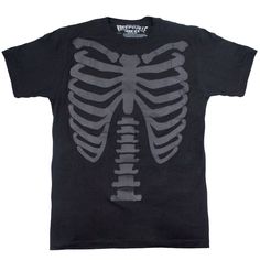 3D Skeleton Ribcage T-shirt 3d Skeleton, Skeleton Tshirt, Emo Shirts, Kreepsville 666, Gothic Men, Elvira Mistress Of The Dark, Attitude Clothing, Gothic Looks, Vincent Price