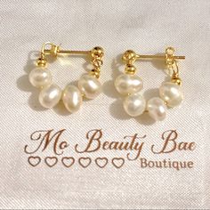 Small Pearl Hoop Earrings Dainty & Light Weight Mini Freshwater Pearl Hoop Earrings. Sterling Silver With Gold Plating & Real Freshwater Pearls. Longer Lasting Jewelry Meant To Be Worn Everyday All Day Long. New To Poshmark? Sign Up Now With My Code: Mobeautybae To Save $10 On Your First Order. Relatable Searches: Gold Earrings, Hoop Earrings, Minimalistic Earrings, Gold Hoop Earrings, Minimal Earrings, Light Weight Earrings, Statement Earrings, Huggie, Sterling Earrings, Hypoallergenic Earrings Adjustable White Pearl Hoop Earrings, White Small Hoop Pearl Earrings As Gift, White Pearl Small Hoop Earrings With Ear Wire, White Small Hoop Pearl Earrings With Ear Wire, White Small Hoop Pearl Earrings, Dainty White Hoop Earrings With Pearl Drop, Dainty Small Hoop White Earrings, Dainty White Pearl Hoop Earrings, Dainty White Small Hoop Earrings