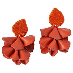 Connie Craig Carroll Jewelry Petal Cluster Drop Earrings Grow a jewelry collection that blooms with artistic blossoms like this leather-inspired drop. Its cluster of freeform petals puts an edgy pop of pretty into any look.         Each approx. 2-13/16"L x 1-13/16"W     Goldtone     Pierced with bullet-disc backs Handmade Clay Jewelry, Jewelry Show, Handmade Clay, Clay Ideas, Clay Jewelry, Different Colors, Jewelry Collection, Polymer Clay, Personal Style