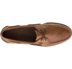 Sperry Men's Authentic Original Leather Boat Shoe Sahara Tan - 404233301017 - Tip Top Shoes Classic Plain Toe Boat Shoes, Classic Plain Toe Boat Shoes For Boating, Classic Moc Toe Boat Shoes For Boating, Classic Boat Shoes With Stitched Sole For Boating, Classic Lace-up Boat Shoes With Rubber Sole, Sperry Men, Prep Style, Leather Boat Shoes, Boat Shoe