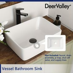 an advertisement for a vessel sink with the caption not included