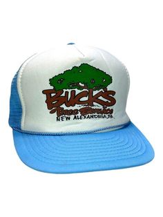 *PLEASE READ ENITRE DESCRIPTION AND REFER TO MEASUREMENTS BEFORE PURCHASING* Vintage Bucks Tree Service Graphic Trucker Snapback Hat OSFA MEASUREMENTS SIZE - One Size Fits Most All Hats Will Be Shipped In A Cardboard Box CONDITION: 3/4 Light marks on brim. Creasing on dome under print. All flaws mentioned above can be seen in the product photos. CONDITION GUIDE 4/4 - A flawless garment. 3/4 - Minor cosmetic damage such as small marks or stains and/or minor yellowing, but no physical damage. 2/4 Tree Service, Boxing Conditioning, Product Photos, Snapback Hat, Trucker Cap, Snapback Hats, Festival Season, Caps Hats, Accessories Hats