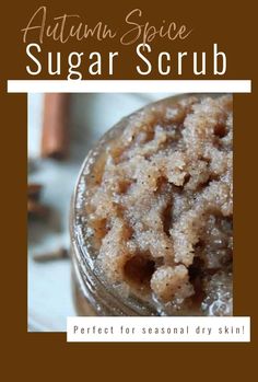 This autumn spice sugar scrub is a lovely diy skincare choice! It\'s a warm and yummy smelling scent and the spices are actually beneficial to your skin. Chai Drinks, Autumn Skincare