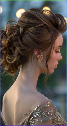 Discover effortless updo hairstyles for medium to long hair. Elevate your look with simple tutorials and stylish ideas perfect for any occasion. Achieve elegance with ease. Fancy Updos For Long Hair, Prom Hairdos, Fancy Updos, Stylish Updos, Updos For Long Hair, Elegant Ponytail, Prom Hair Updo, Simple Prom Hair, Romantic Updo