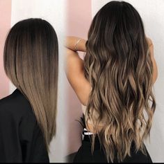 Brown Hair Ombre Straight, Hair Cuts Woman, Baliage Hair Black, Blended Highlights On Dark Hair, Baliage On Brown Hair, Sombre Hair Brunette, Brown Bayalage Hair, Dark Brown Hair Balayage, Sombre Hair