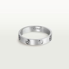 Cartier - LOVE wedding band - Ring Platinum - LOVE wedding band, platinum 950/1000. Width: 3.6 mm (for size 52). Please note that the carat weight, number of stones and product dimensions will vary based on the size of the creation you order. For detailed information please contact us. Cartier Band, Cartier Wedding Bands, Cartier Love Wedding Band, Cartier Love Ring, Cartier Men, Bracelet Love, White Gold Wedding Bands, Cartier Love, White Gold Band