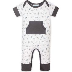 Picture this: nestled snugly in soft, cloud-like fabric, this baby romper is a universe of adorable style. Its gentle hues of blue and grey swirl together like a tranquil nebula, while tiny rockets dance across the fabric, ready to embark on adventures of the sweetest kind. | Feather Baby | Kangaroo Romper, Spaceships (White, Size 9M) | Maisonette collects the best children’s products from around the world (unlike Zulily, Etsy, The Tot, Farfetch Kids, Childrensalon, Crate and Kids, Kohls, Wayfair, Buy Buy Baby, Nordstroms, Mini Boden, J.Crew Factory, or PotteryBarn Kids), creating a curated shopping experience for you. Think of us as your shortcut to fashion for litte ones! Baby Kangaroo, Teen Shopping, Baby Rompers, White Charcoal, Blue And Grey, Buy Buy, Swim Shop, Maternity Shops, Buy Buy Baby