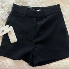 Babaton Agency Short Length: Mini Rise: High Never Worn, Brand New With Tags Size: 00 Black High-waisted Shorts For Formal Occasions, Elegant Black Formal Shorts, Elegant Formal Black Shorts, Formal Shorts For Summer, Formal Summer Shorts, Elegant Black Shorts For Work, Mini Short, High Waist, High Waisted