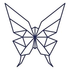 the outline of a butterfly on a white background