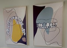 Clinic Painting Ideas, Dental Mural, Tooth Graphic, Dental Wall Art, Dentist Art, Dental Business, Dental Posts