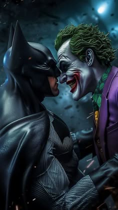 batman and joker kissing in the dark knight