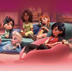 the cast of disney's inside out sitting on a couch