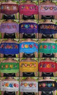 Beautiful mexican campesina embroidery blouses for any occasion! These are handmade and are stretchy. These are uni-size ranging from S-XL.  NOTE Embroidery may differ from the picture. Note Embroidery, Mexican Embroidery Designs, Embroidery Blouses, Mexican Embroidery, Womens Blouses, Embroidery Blouse, Womens Clothing Tops, Bead Work, Favorite Outfit