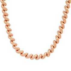 A chunky gold chain necklace can take any outfit from basic to fabulous! This gorgeous statement piece looks stunning and can be accessorized with all of your other favorite pieces. Available in 14k yellow, rose, or white gold Measures approximately 6.5mm wide Approximately 31 grams for 18" Hidden closure with safety By Curated by AB Luxury Single Strand Brown Necklace, Chunky Gold Chain Necklace, Chunky Gold Chain, Versatile Jewelry, Gold Chain Necklace, Yellow Rose, Gold Chain, Gold Chains, Solid Gold