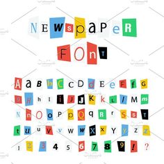 the alphabet is made up of different colors and letters, including one for each letter