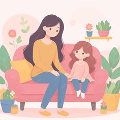 Mothers Day Illustration, Day Illustration, Premium Vector, Digital Illustration, Graphic Resources