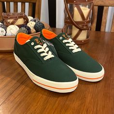 Brand New In The Box. Authentic Item From Around 2018. Brown Boat Shoes, Boat Canvas, Polo Ralph Lauren Shoes, Ralph Lauren Sneakers, Polo Shoes, Summer Boat, Duck Shoes, Canvas Boat Shoes, Cap Toe Boots