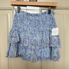 Beautiful Floral Mini Skirt From Altar’d State Size Medium New With Tags! Floral Mini Skirt, Altar'd State, Blue Purple, Blue And Purple, Mini Skirt, Womens Skirt, Color Blue, Mini Skirts, Size Medium