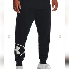 Nwt Men's Under Armour Sweatpants. It Has 2 Front Pockets And Cuffs At Hem. Style Is Loose Fit. Under Armour Casual Loungewear Pants, Casual Under Armour Pants, Casual Under Armour Pants For Loungewear, Casual Under Armour Loungewear Pants, Casual Cotton Pants By Under Armour, Under Armour Streetwear Bottoms With Pockets, Under Armour Bottoms With Pockets For Streetwear, Under Armour Casual Streetwear Pants, Black Casual Under Armour Sweatpants