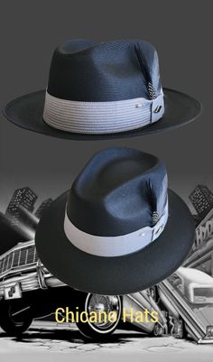 Goldline fine finish Black Viejo made with the finest cotton string, 2 1/2 brim, Gray band,real feather,pearl pin. Choice of flip up or down brim Classic Adjustable Gray Hats, Classic Gray Adjustable Hat, Classic Adjustable Gray Hat Band, Gray Adjustable Flat Brim Fedora, Adjustable Gray Wide Brim Hat Bands, Gray Fedora With Curved Brim For Summer, Adjustable Gray Fedora For Summer, Black Flat Bill Hat Bands For Summer, Black Flat Bill Fedora For Summer