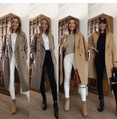 Long Coat Outfit, Winter Coat Outfits, Table Diy, Stil Elegant, Kitchen Diy, Furniture Kitchen