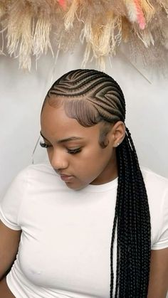 𝐈𝐟 𝐯𝐢𝐞𝐰𝐢𝐧𝐠 𝐟𝐨𝐥𝐥𝐨𝐰 ➤ @𝐅𝐞𝐦𝐢𝐧𝐢𝐧𝐞𝐚𝐮𝐫𝐚𝐱 ᥫ᭡ Latest Hair Braids, Braided Hairstyles For Black Women Cornrows, Feed In Braids Hairstyles, Box Braids Hairstyles For Black Women, Braids Hairstyles Pictures, Braided Cornrow Hairstyles