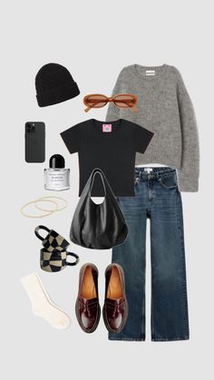 #winteroutfit#outfitinspo Loafers Outfit, Look Chic, Fall Outfit, Look Cool, Your Aesthetic