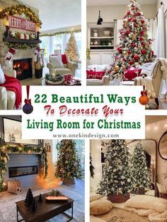 twelve beautiful ways to decorate your living room for christmas