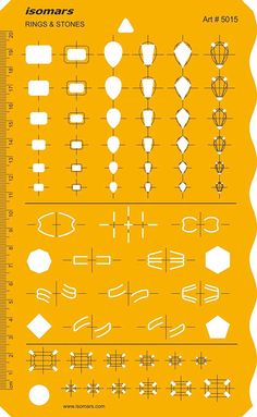 About Item: Isomars rings & stones Jewelry Designing Template contains shapes of rings and stones. The rate of transparency allows to see the drawing medium below template for easy positioning. Dimensions : 143 x 232 mm  Free delivery  Money Back Guarantee          Award winning customer service Shapes Of Rings, Drawing Medium, Jewellery Designing, Rings Stones, Jewelry Template, Drawing Instruments, Art Jewelry Design, Jewellery Design Sketches, Jewelry Designing