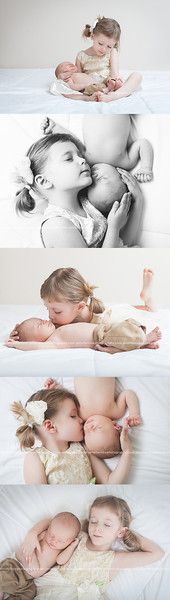 three different images of babies laying on top of each other