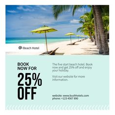 the beach hotel book now for 25 % off