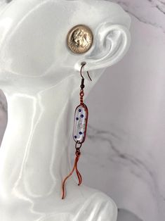 E. coli gets a bad rap! Show them some love with these dangly earrings. These earrings feature cytoplasm (the clear part) in a color of your choice, a tangly chromosome and little bead ribosomes! When choosing a primary color, you are choosing the color of the cytoplasm. Findings are nickel-free/hypoallergenic. Please note that items are made as they are ordered. Please give me at least a week to make, pack, and drop off your item for shipment. Your patience is appreciated! White Glass Earrings With Ear Wire, Handmade Multicolor Dangle Clip-on Earrings, Color Pairing, Dangly Earrings, Single Earring, Primary Colors, Etsy Gifts, Jewelry Earrings Dangle, Give It To Me