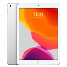 the new ipad is shown in silver