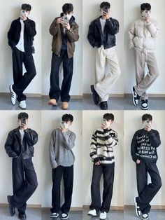 Korean Street Fashion Men, Kpop Fashion Men, Mens Trendy Outfits