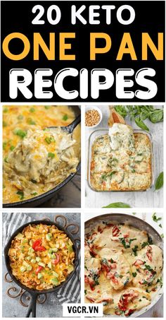 20 Easy Keto One-Pan Meal Ideas Keto One Pan Recipes, Easy Keto Meals For One, Non Carb Meals, Quick Easy Keto Meals, Keto One Pot Meals, Easy Dinners For One, Sesame Cauliflower, Low Carb Dinner Easy, Sticky Sesame Cauliflower